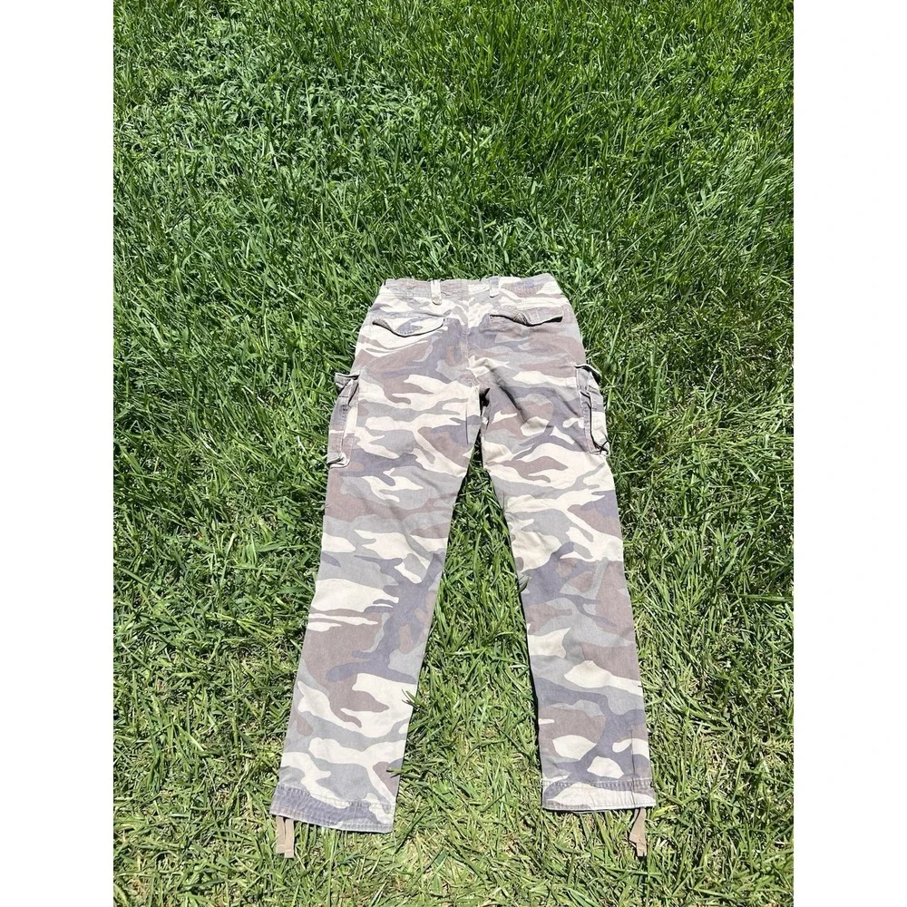 Abercrombie & Fitch Men's Vintage Y2K Camo Green Cargo Pants Size 30x32
